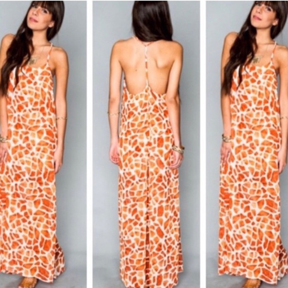 Show Me Your MuMu Giraffe Print Maxi Dress